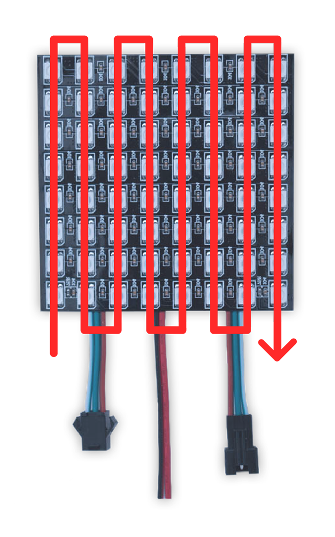 LED grid flow.